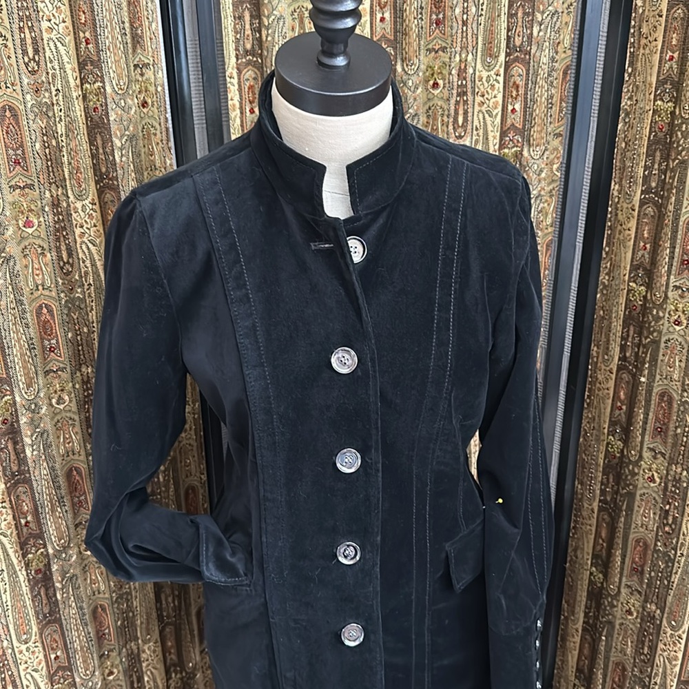 Chico’s Velvet Coat - Picture 2 of 6